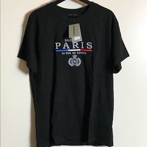 Balenciaga Paris Embroidered Logo T-Shirt
